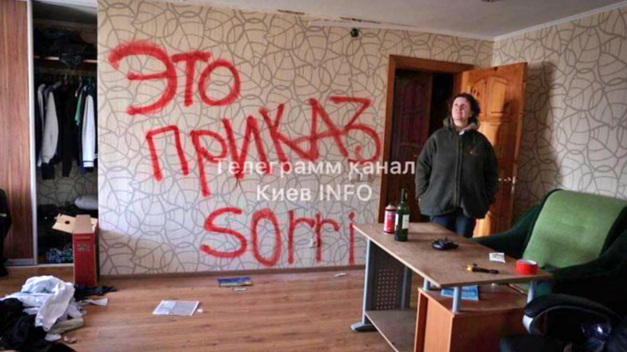 Ruslar Buça'da girdikleri eve yazmışlar: 'Bu bir emirdi, bağışlayın!'
