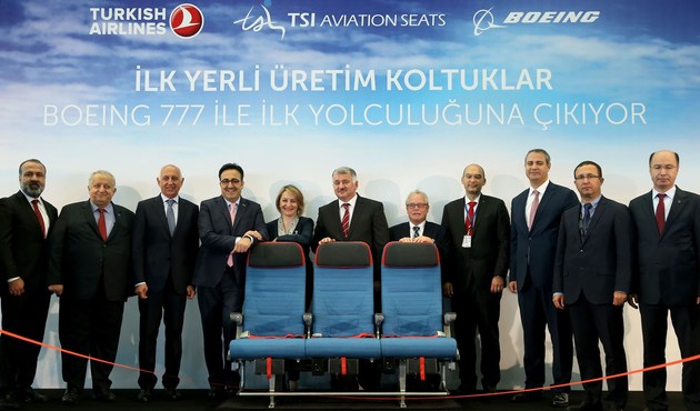 İlk yerli koltuklu Boeing 777 teslim alındı...