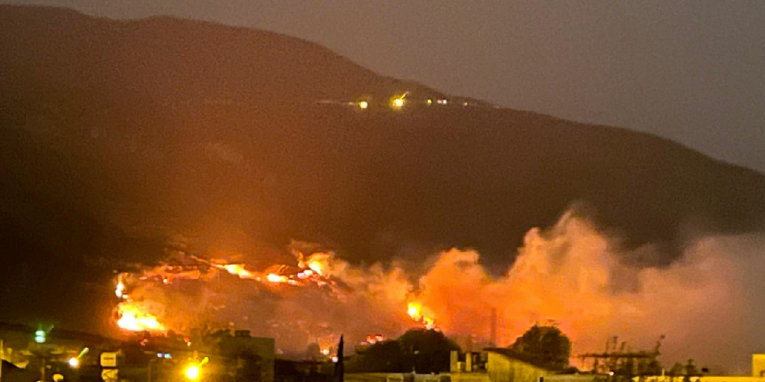 Hatay’da gece yarısı orman yangını