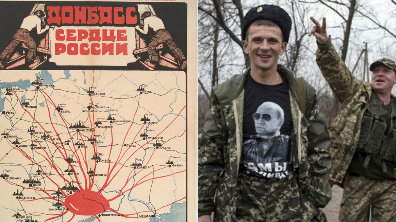 Sovyetler'in 1921'de hazırlattığı Donbass posteri: Rusya'nın kalbi!