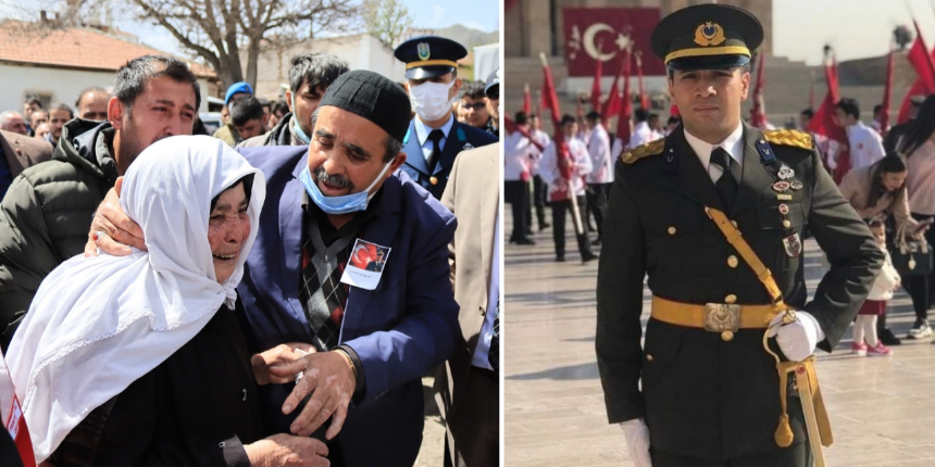 ‘Pençe-Kilit’ şehidinin naaşı memleketi Kayseri'de: Acılı eşi ve annesi ayakta güçlükle durdu