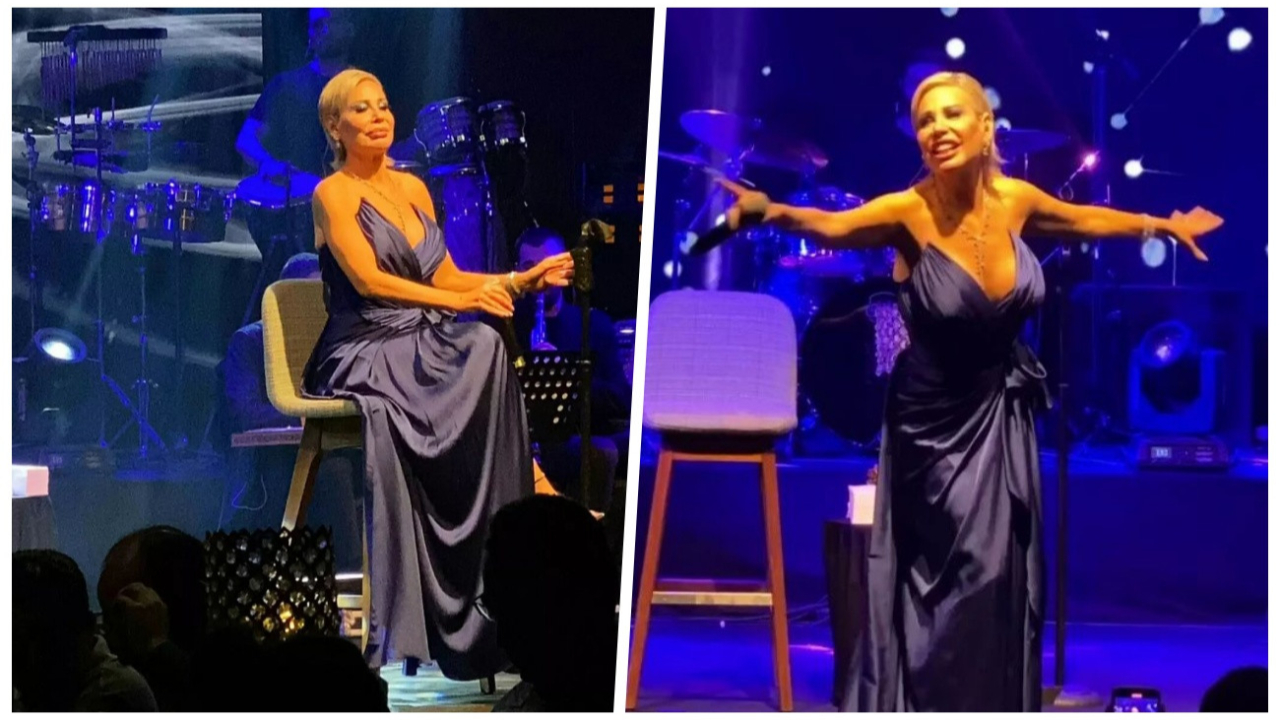Annesinin ölümüyle zor günler geçiren Linet konser sahnelerine döndü