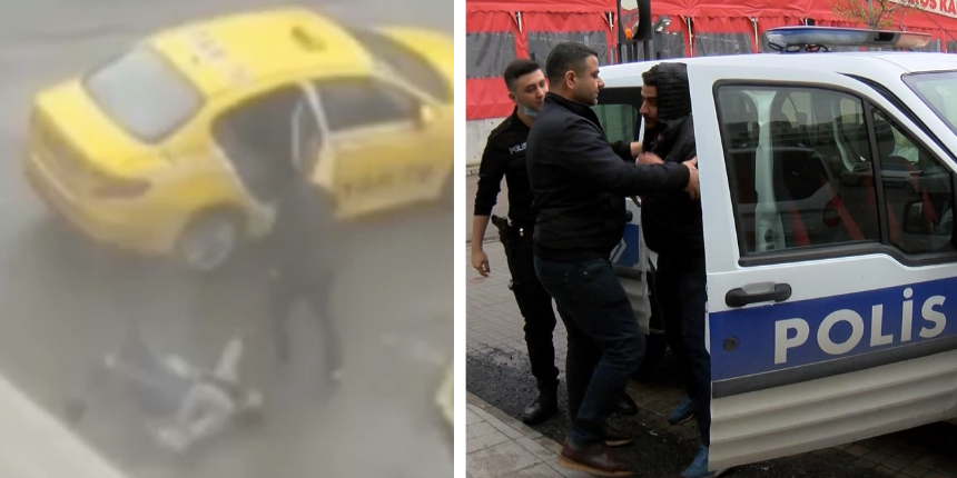 Ataşehir'de taksi şoförü kadın turisti darbetti, serbest bırakıldı