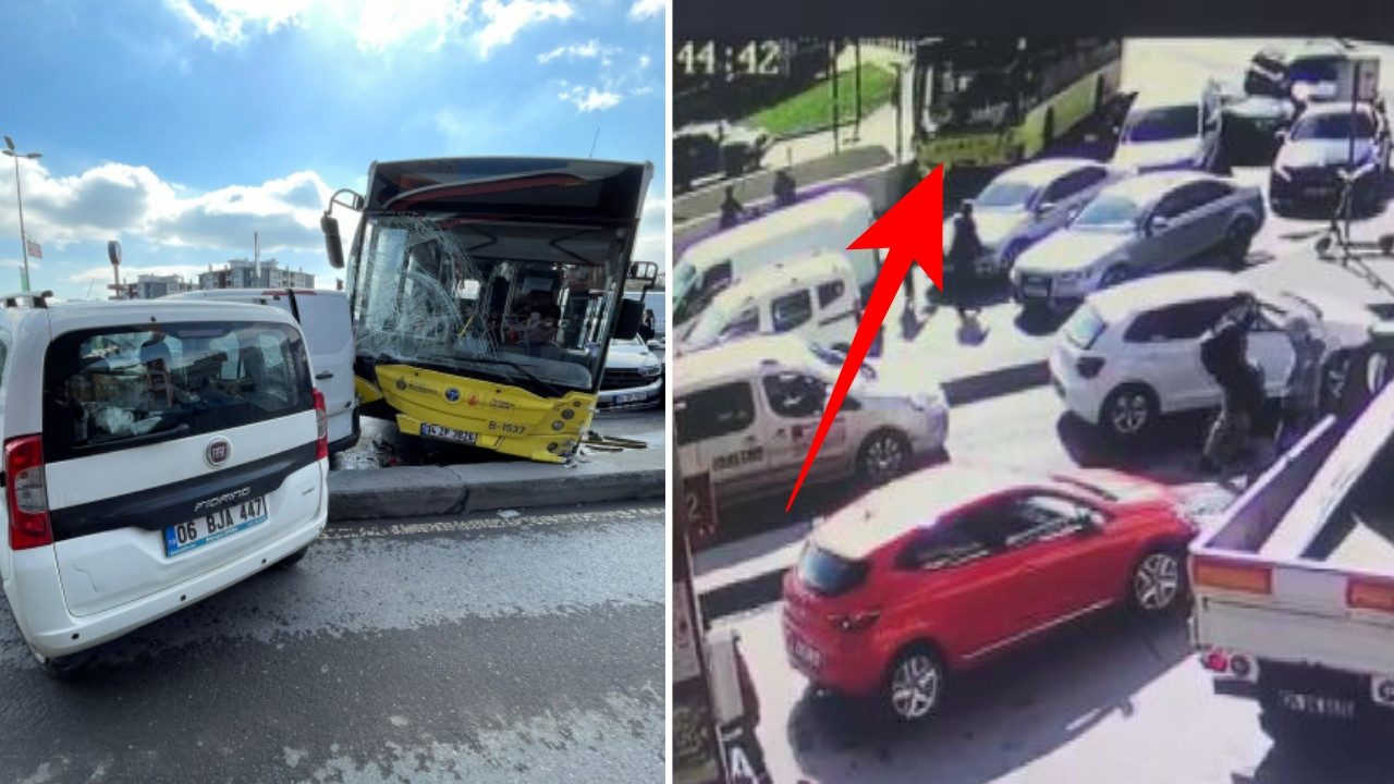 Direksiyon başında kalp krizi geçirdi: Kağıthane'de İETT otobüsü 6 araca çarptı