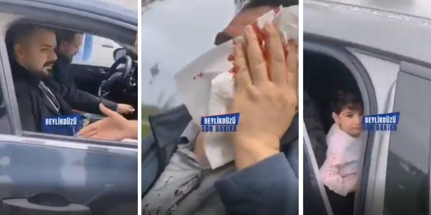 Beylikdüzü'nde maganda dehşeti! 2 şehir eşkiyası, eşi ve çocuğunun önünde öldüresiye dövdü