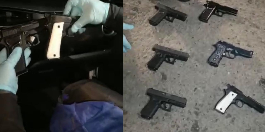 Polisin dikkati sayesinde ortaya çıktı: Aracın içinde cephanelik bulundu