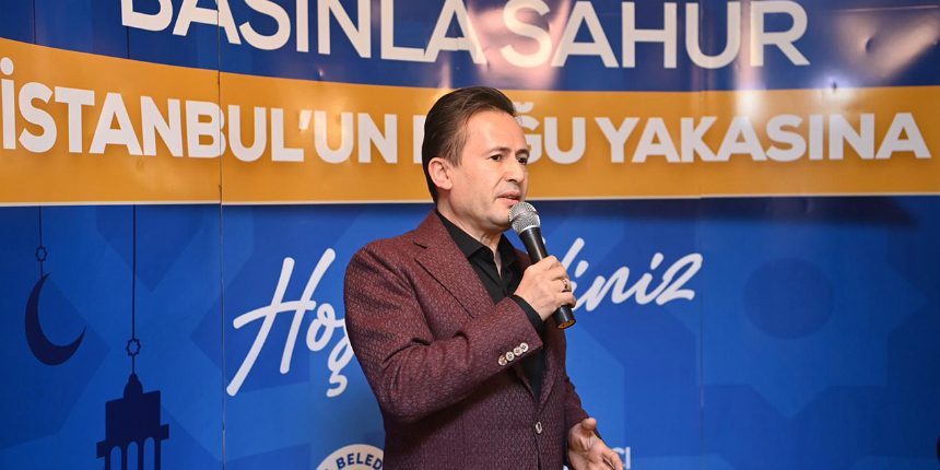 Tuzla Belediye Başkanı Yazıcı, gazeteciler ile sahurda bir araya geldi