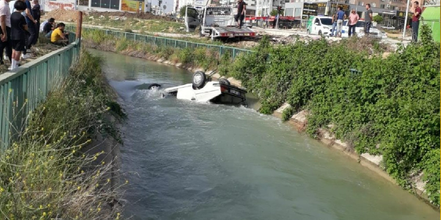 Osmaniye’de otomobil sulama kanalına uçtu: 3 yaralı
