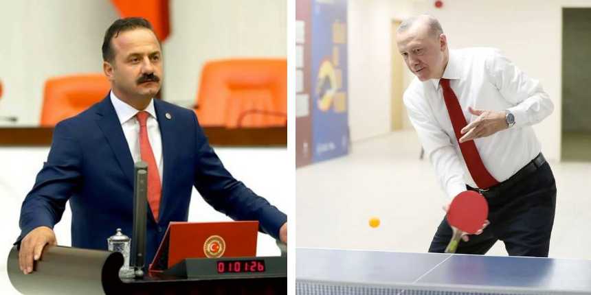İYİ Partili Ağıralioğlu, Cumhurbaşkanı Erdoğan'ın gençlerle tenis oynamasını bile hazmedemedi