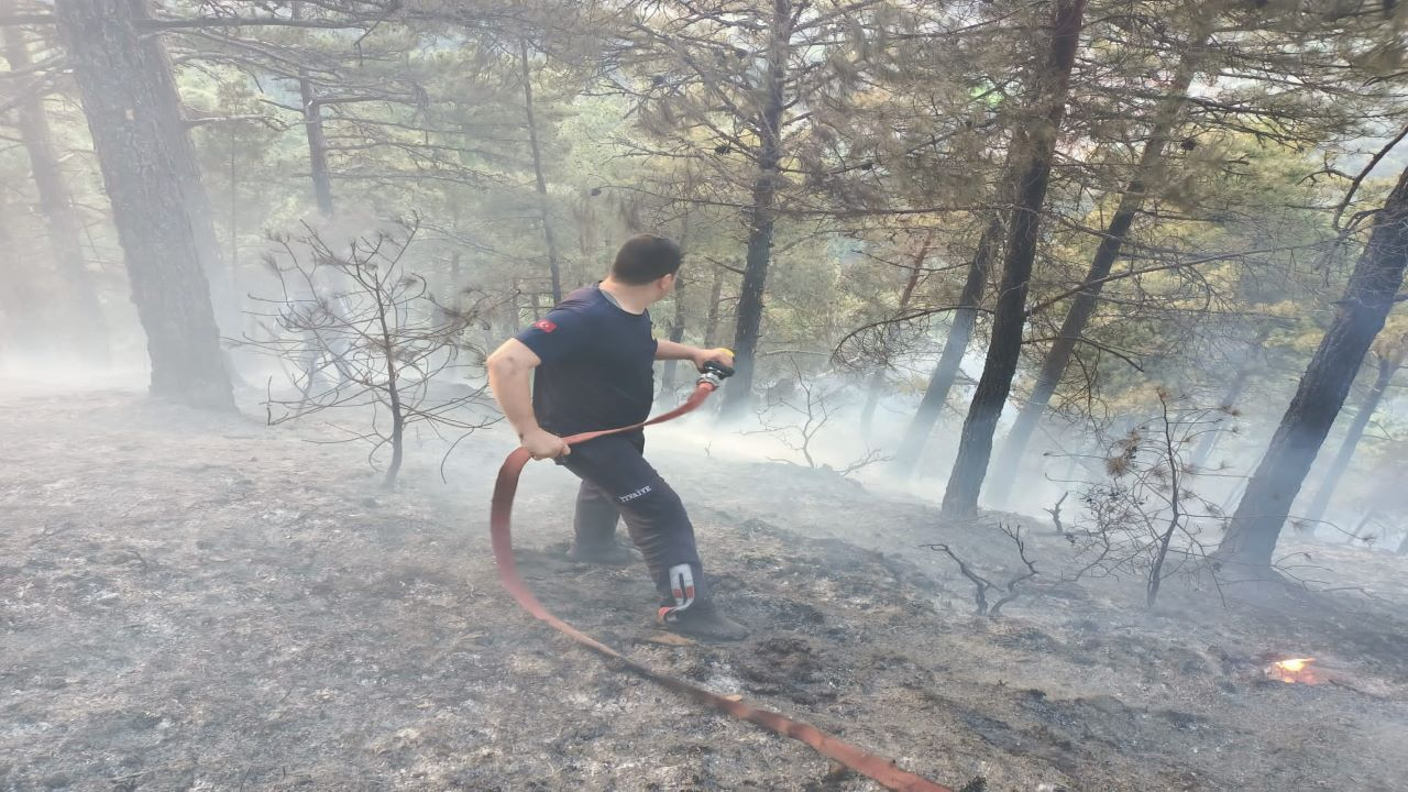Manisa'da yangın paniği