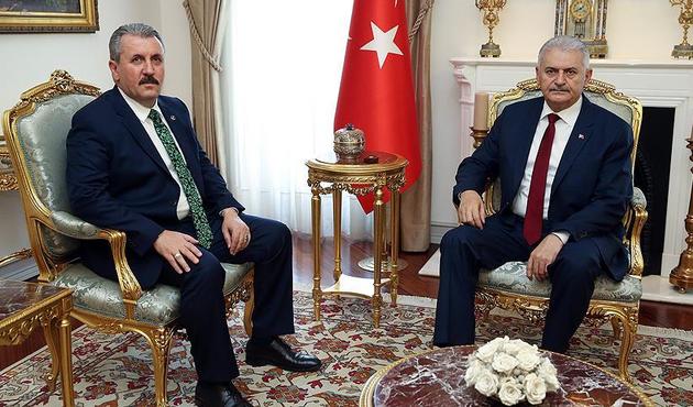 Başbakan Yıldırım BBP Genel Başkanı Destici'yi kabul etti!