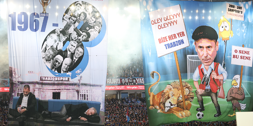 Fenerbahçe'den Trabzon'da açılan pankarta sert tepki!