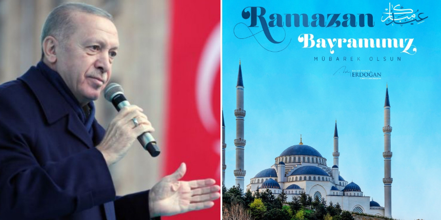 Cumhurbaşkanı Erdoğan'dan Ramazan Bayramı paylaşımı: Rabbime hamdediyorum...