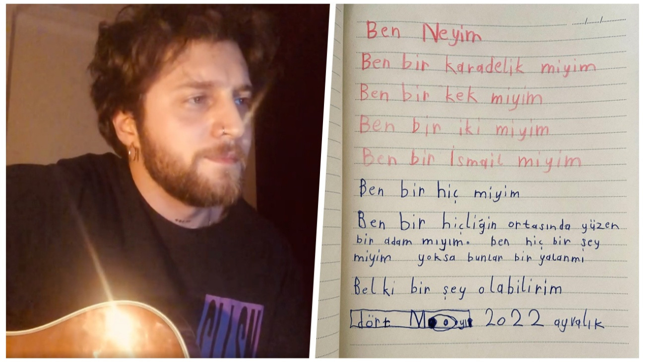 Şarkıcı Ufuk Beydemir, 7 yaşındaki İsmail'in yazdığı şiiri besteledi