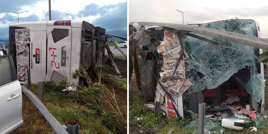 Gaziantep'te yolcu otobüsü ile tır çarpıştı: 14 yaralı