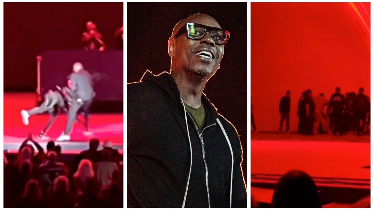 Ünlü komedyen Dave Chappelle gösterisi sırasında sahnede saldırıya uğradı