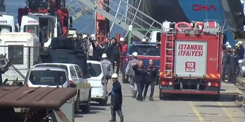 Tuzla Tersanesi'nde patlama: Yaralı işçiler var