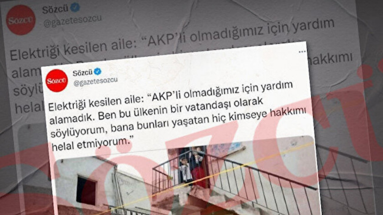 Sözcü'nün asparagas haberine Valilik cevap verdi: Yardım da almışlar fatura desteği de
