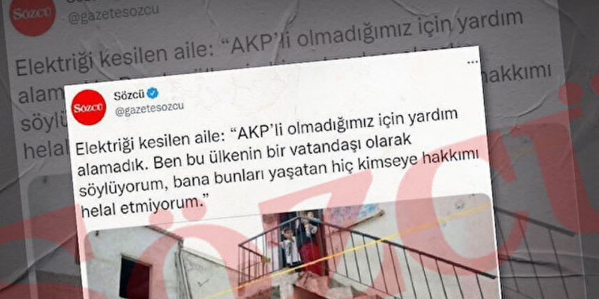 Sözcü'nün asparagas haberine Valilik cevap verdi: Yardım da almışlar fatura desteği de