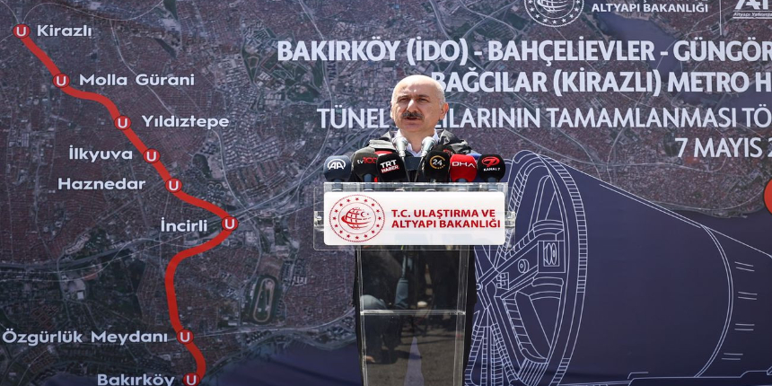 Bakan Karaismailoğlu: Bakırköy-Kirazlı Metro Hattı bir yıl içinde bitecek