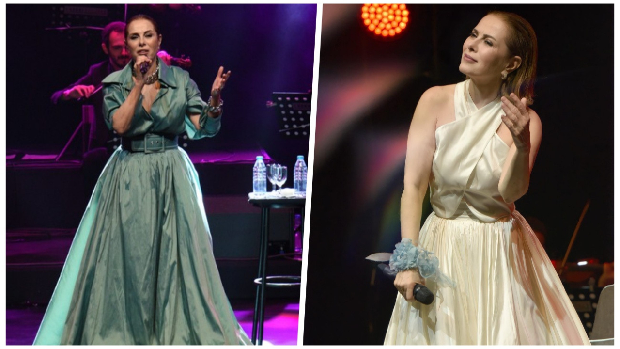 Açıkhava'da konser veren Zuhal Olcay güzelliğiyle göz kamaştırdı