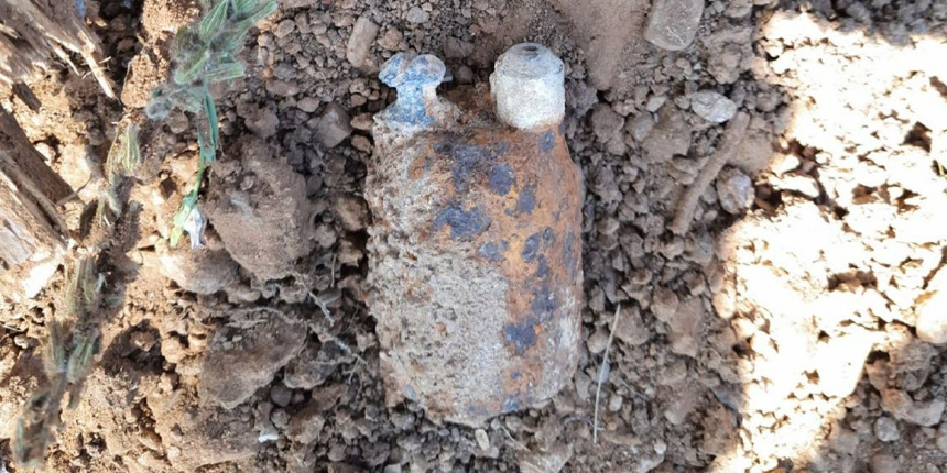 Manisa'da ormanlık arazide patlamamış el bombası bulundu