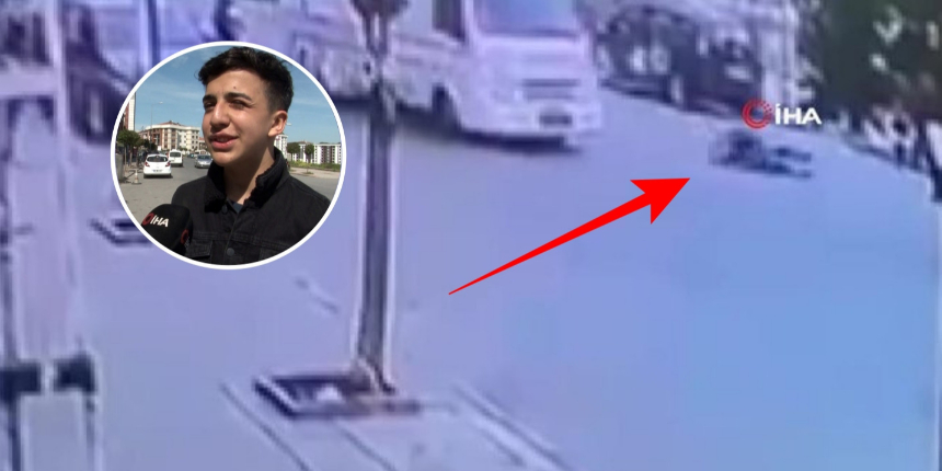 Sokak köpeğinden kaçarken minibüs çarptı, metrelerce havaya uçtu! "Öldüğümü zannettim"