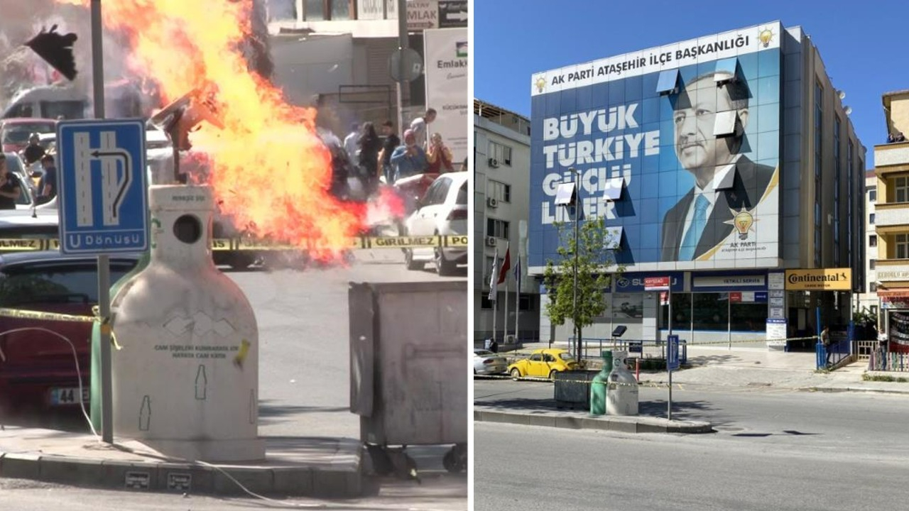 AK Parti Ataşehir İlçe Başkanlığı önünde şüpheli paket paniği!