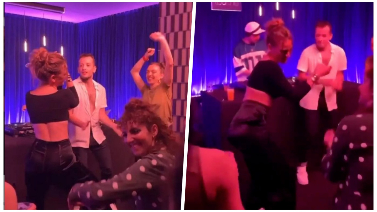 Serenay Sarıkaya'nın çılgınca dans ettiği anlar sosyal medyaya damga vurdu