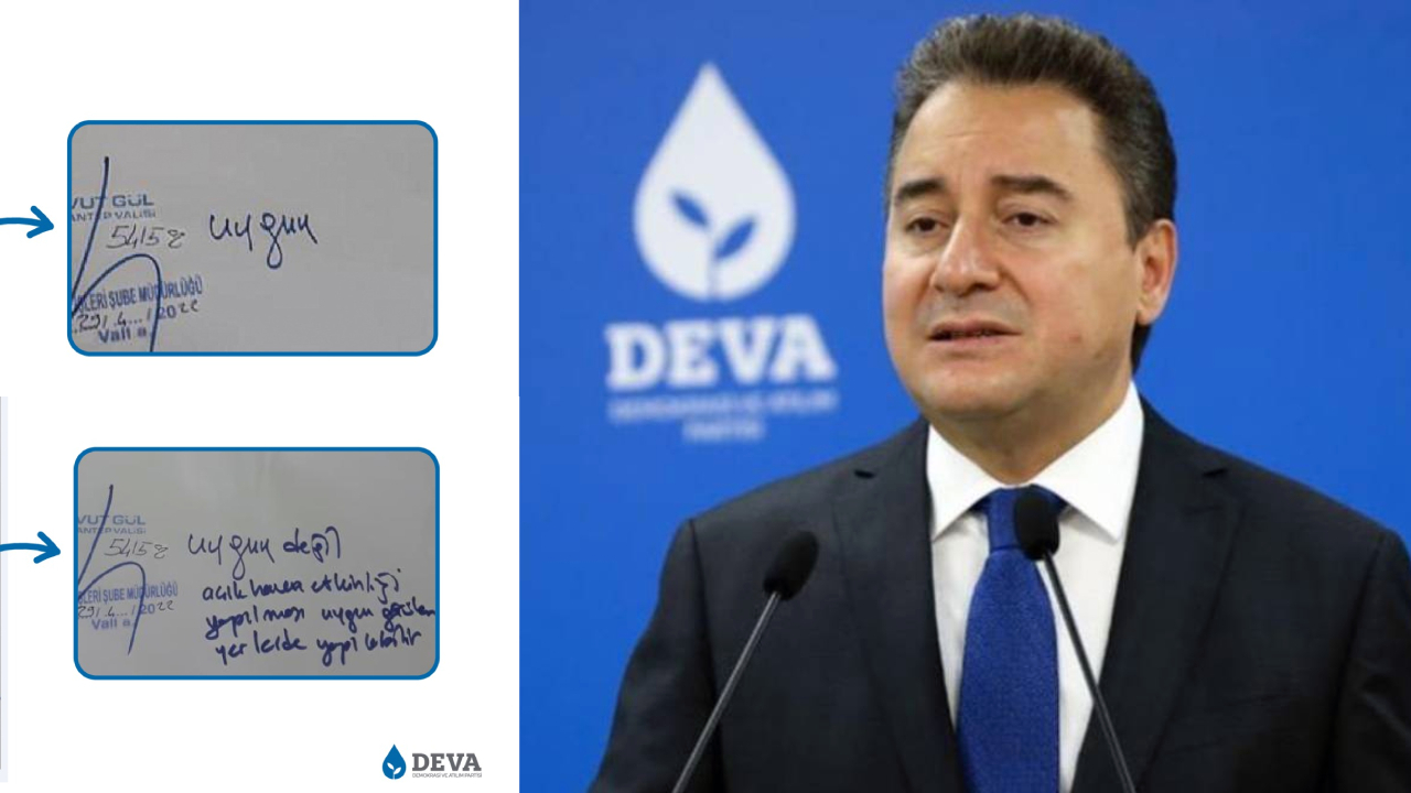Gaziantep Valiliği, Ali Babacan'ın Deva Partisi için 'evrakta sahtecilik'ten suç duyurusunda bulunacak