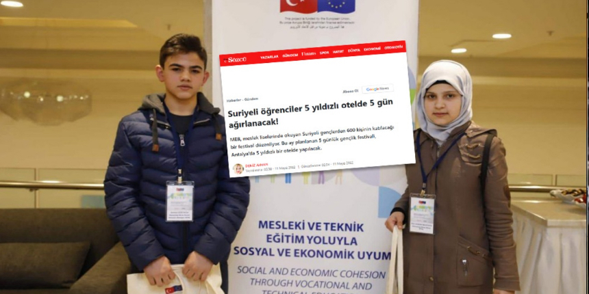 Sözcü'nün bu haberi de 'Asparagas' çıktı: Suriyeli öğrencilere 5 yıldızlı otelde festival yalanı