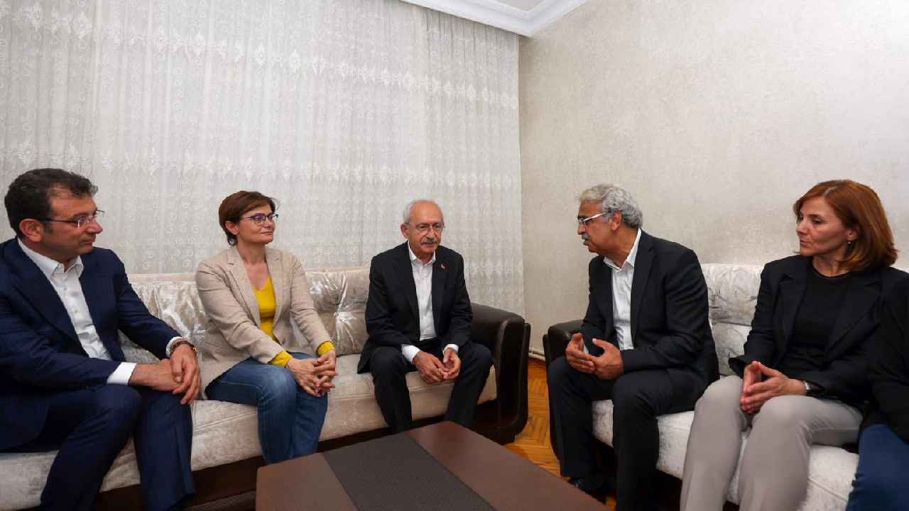 Kılıçdaroğlu, İmamoğlu ve Kaftancıoğlu'dan HDP Eş Başkanı Sancar'a taziye ziyareti