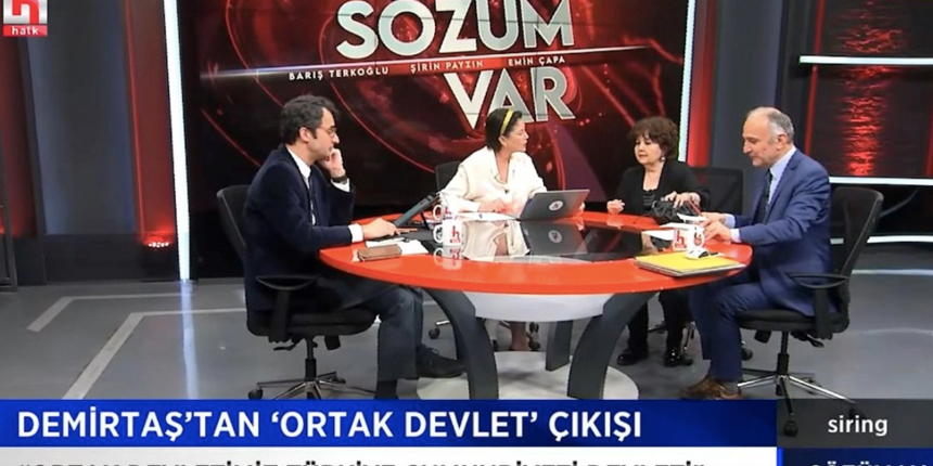 Halk TV canlı yayınında skandal! Demirtaş'a övgüler yağdırdılar