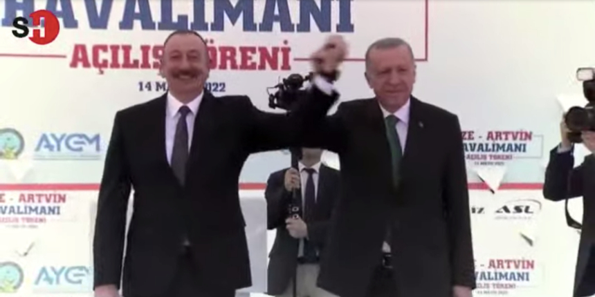 Azerbaycan Cumhurbaşkanı Aliyev, Rize-Artvin Havalimanı açılışında konuştu: Yaşasın Türkiye-Azerbaycan birliği