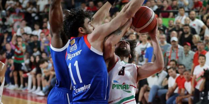 ING Basketbol Süper Ligi'nde Anadolu Efes-Pınar Karşıyaka play-off serisinin son maçı ertelendi
