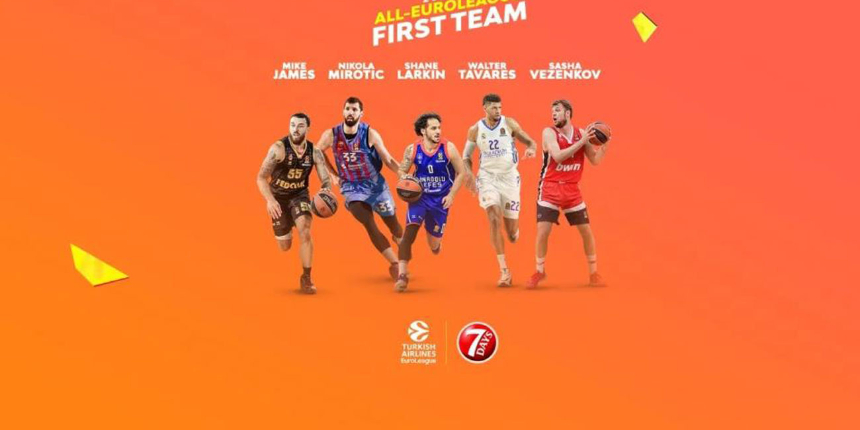 Anadolu Efesli basketbolcu Shane Larkin, Euroleague'de yılın en iyi 5'ine seçildi