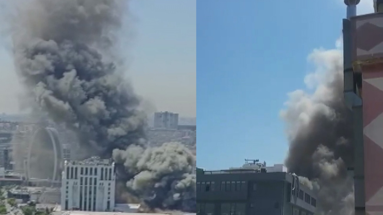 Bağcılar'da fabrika yangını
