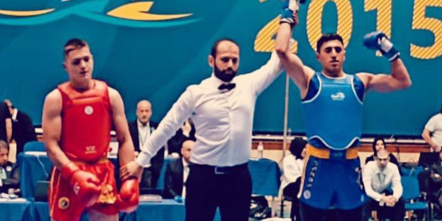 Cizreli milli sporcu Baran Çelik, wushuda Avrupa Şampiyonu oldu