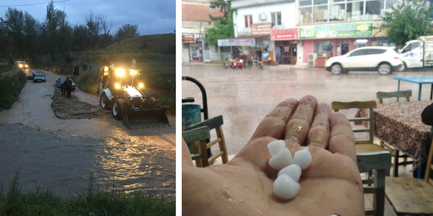 Sağanak yağış birçok şehirde hayatı felç etti! Araçlar sulara gömüldü, iş yerlerini su bastı