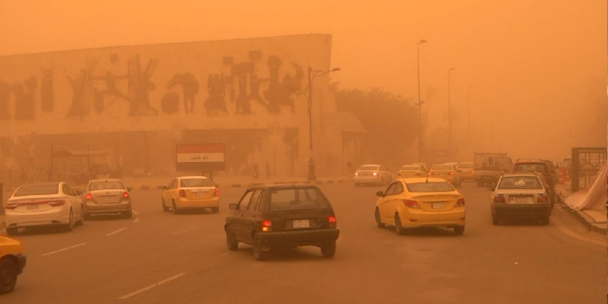 Irak’ta kum fırtınası 4 bin kişiyi hastanelik etti!