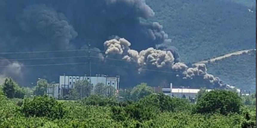 Bursa'da sanayi bölgesinde yangın