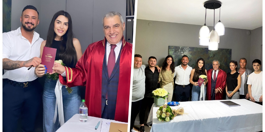 Geçen yıl boşanmışlardı... Selin Ciğerci ile Gökhan Çıra ikinci kez evlendi
