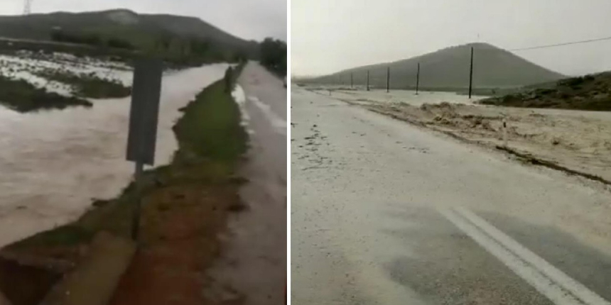 Sağanak yağış sele neden oldu, tarım arazileri su altında kaldı
