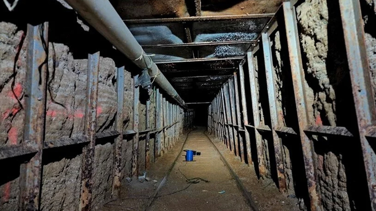 Bu tünel uyuşturucu trafiği için kazıldı! ABD ile Meksika arasında bulundu