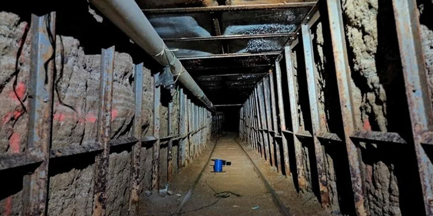 Bu tünel uyuşturucu trafiği için kazıldı! ABD ile Meksika arasında bulundu