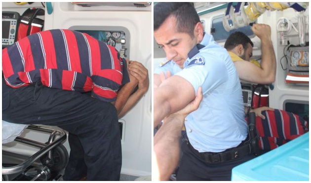 Cinsel istismarda bulundu! Ambulansta linç ediliyordu...