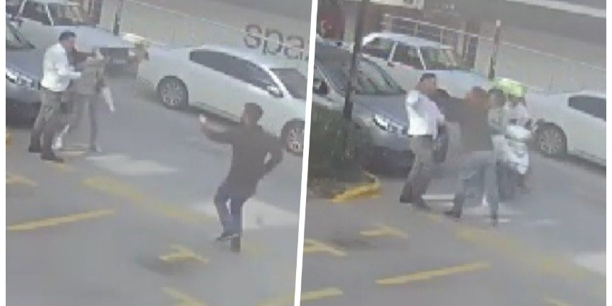 İzmir'de sokak ortasında darbedilen kadın, taksici tarafından kurtarıldı