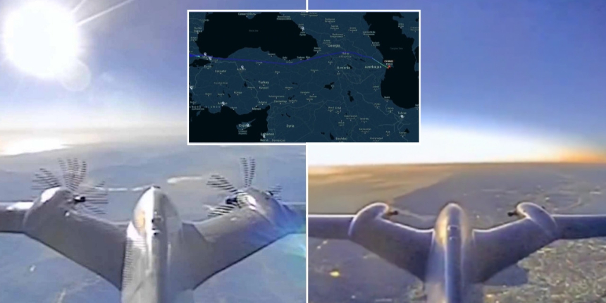 AKINCI TİHA Azerbaycan'da: Tekirdağ'dan Bakü'ye 2 bin kilometre uçtu!