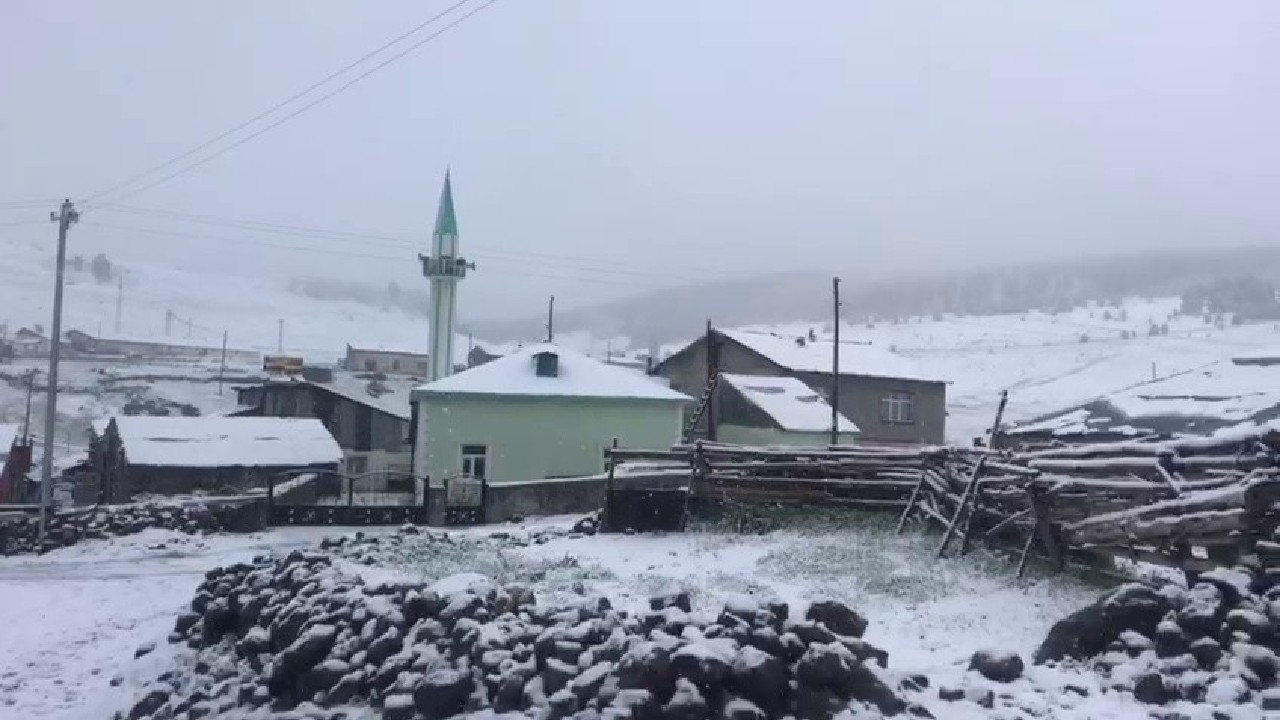 Mayıs karı, her yeri beyaza bürüdü!