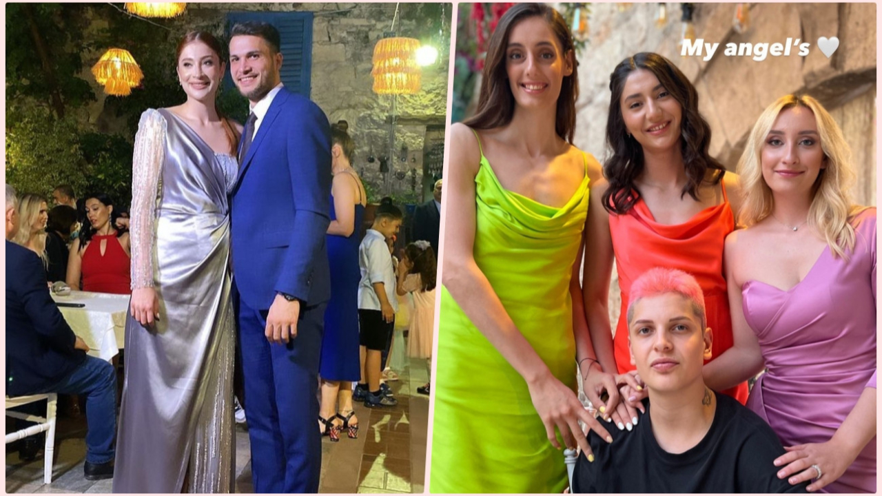 Ebrar Karakurt'un Tuğba Şenoğlu'nun nişanında giydikleri gündem oldu